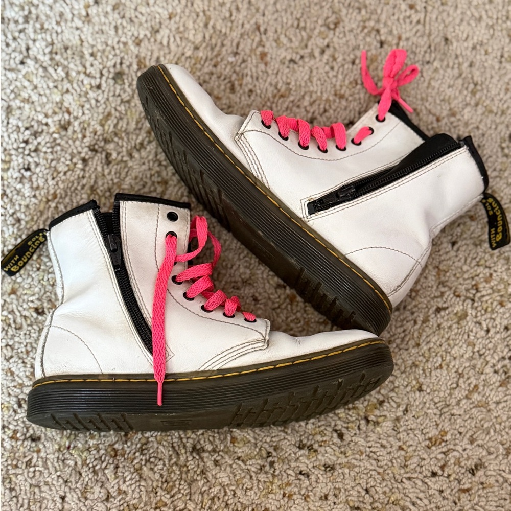 Dr. Martens White Boots